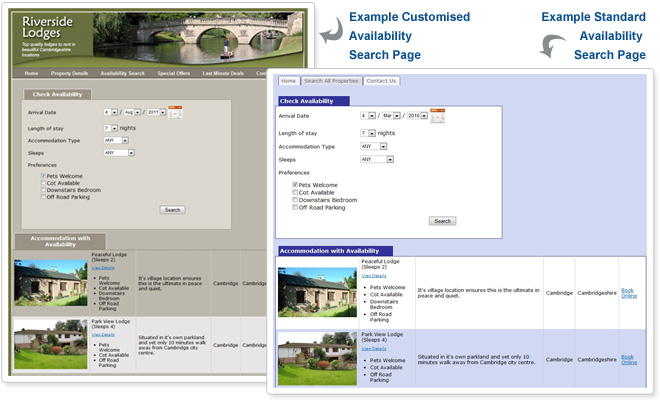 Availability Search Facility comparison